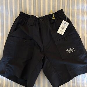 AFTCO Men's Black Fishing Shorts